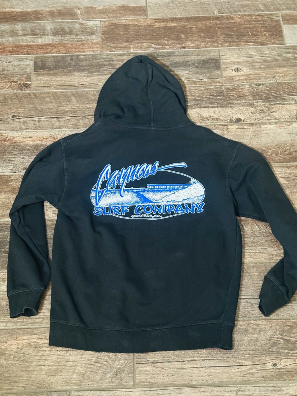 Cayucos Surf Company - California - Medium Black Hoodie
